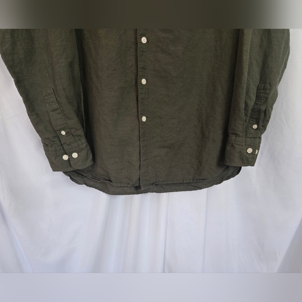 Uniqlo Khaki Casual Button Up Fall Shirt - Picture 4 of 7